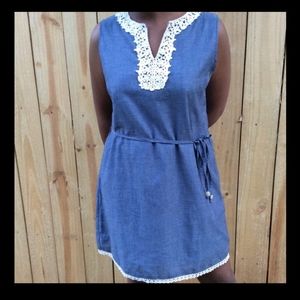 Mud Pie chambray dress NWT